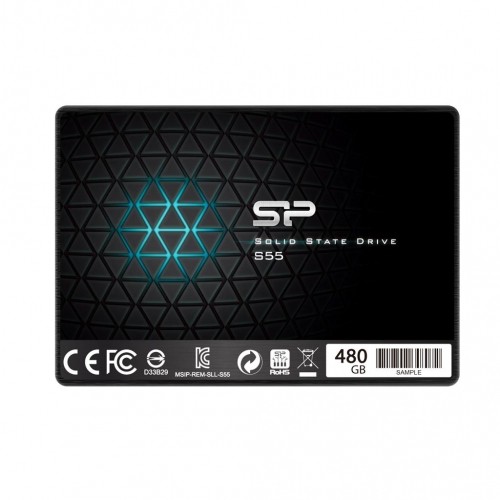 Silicon Power SSD Slim S55 480GB 2.5'', SATA III 6GB/s, 560/530 MB/s, 7mm image 1