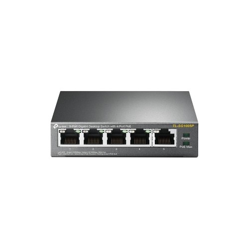 Switch | TP-LINK | Desktop/pedestal | 5x10Base-T / 100Base-TX / 1000Base-T | PoE ports 4 | TL-SG1005P image 1