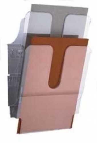 Информацирнная подставка вертикакальная Durable Flexiplus 2-отдела, прозрачный image 1