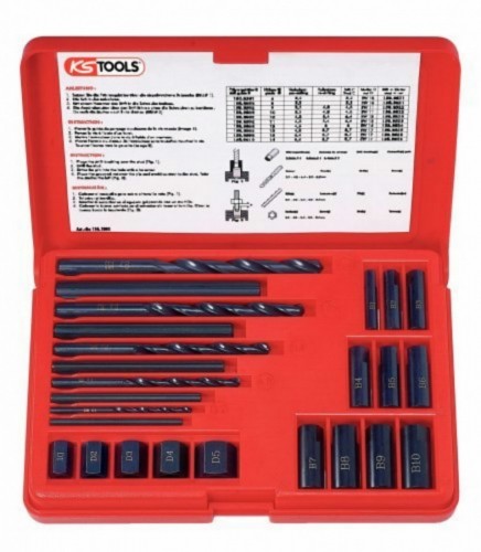 Ks Tools Bojātu skrūvju izņēmēja komplekts M6-M16, 25 gab., Kstools image 1