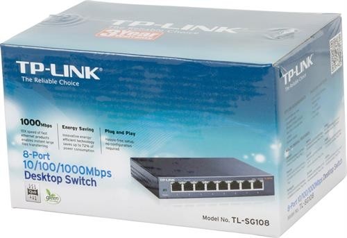 Komutatorius TP-Link 8port / TL-SG108 image 1