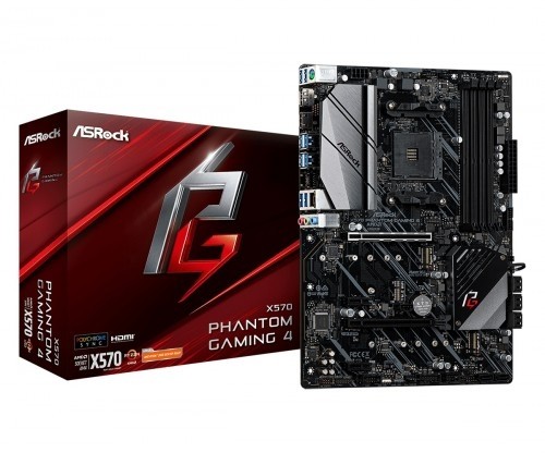 Asrock X570 Phantom Gaming 4 AM4 4DDR4 HDMI/DP M.2 ATX image 1