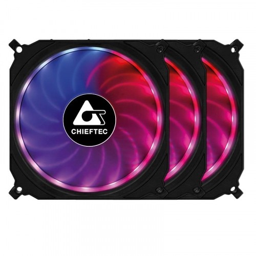 CASE FAN 120MM 3-RGB SET/TORNADO CF-3012-RGB CHIEFTEC image 1