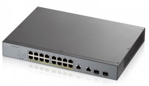 ZYXEL GS1350-18HP 18 PORT GIGABIT MANGED CCTV POE SWITCH 250WATT image 1