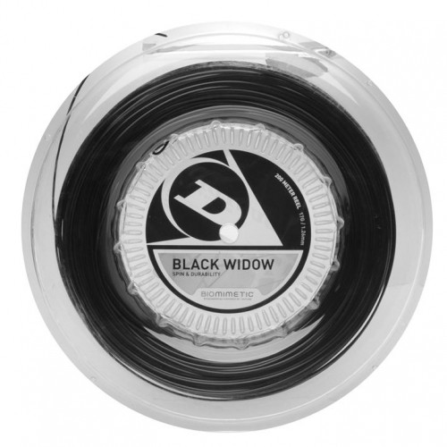 Polyester strings DUNLOP Black Widow (spin & durability) 17 G/200m/ 1.26mm image 1