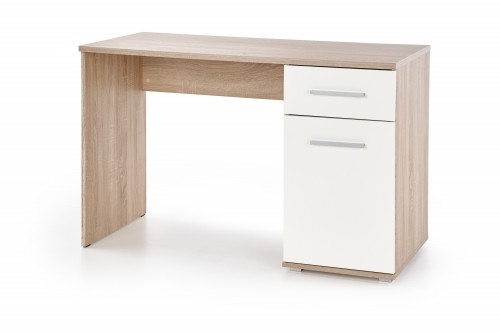 LIMA B-1 desk, color: white / sonoma oak image 1
