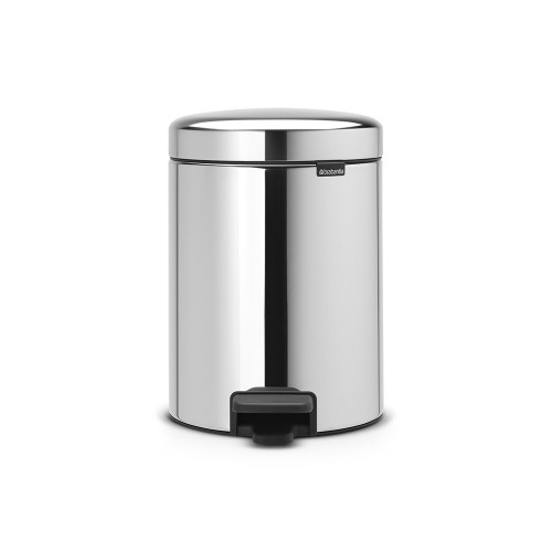 BRABANTIA atkritumu tvertne ar pedāli NewIcon, 5 l, Brilliant Steel - 112621 image 1