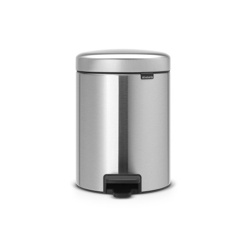 BRABANTIA atkritumu tvertne ar pedāli NewIcon, 5 l, Matt Steel - 112645 image 1