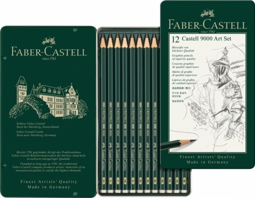 Faber-castell Zīmuļu komplekts Faber Castell 9000 12 gab., 8B-2H (P) image 1