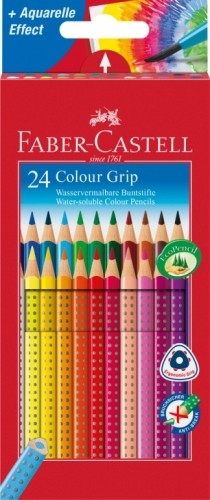 Krāsainie zīmuļi Faber-Castell Colour Grip 24 gab image 1