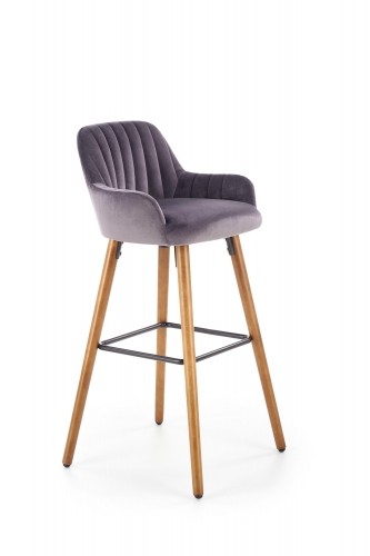 Halmar H93 bar stool, color: dark grey image 1