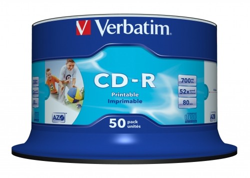 VERBATIM CD-R 52X 700MO SPINDLE image 1