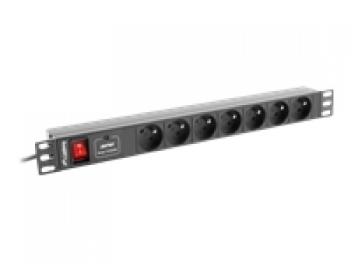 LANBERG PDU-07E-0200-BK Lanberg PDU 1U 1 image 1