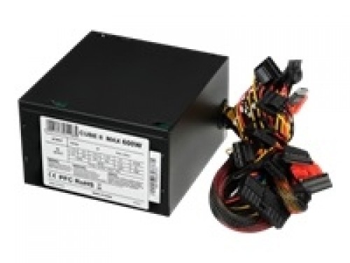 IBOX CUBE II 600W APFC 12CM FAN BLACK image 1