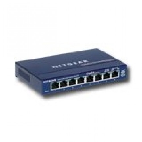 Switch NETGEAR ProSafe GS108 (8 x 10/100/1000Mbps, Desktop, Auto-sensing per port) Retail image 1