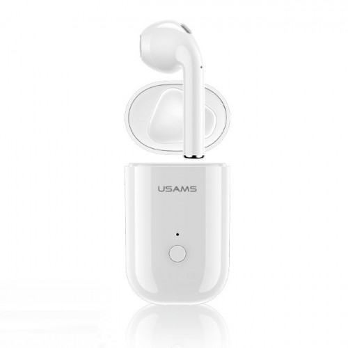 Usams LB Mono Airpod Bluetooth 5.0 Гарнитура с Микрофоном (MMEF2ZM/A) Aналоговая Белый image 1