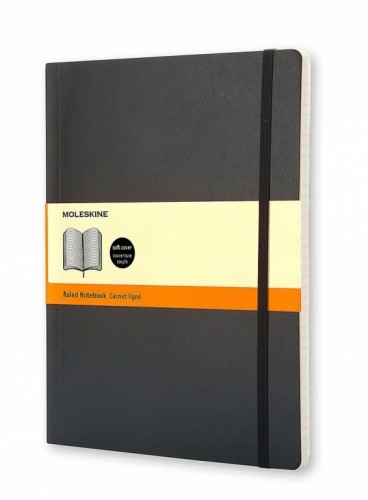 Записная книжка Moleskine Classic 19х25см, линейка, мягкая обложка, черная image 1