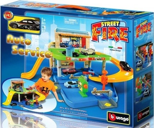 BBURAGO 1:43 set autoservise Street Fire, 18-30039 image 1