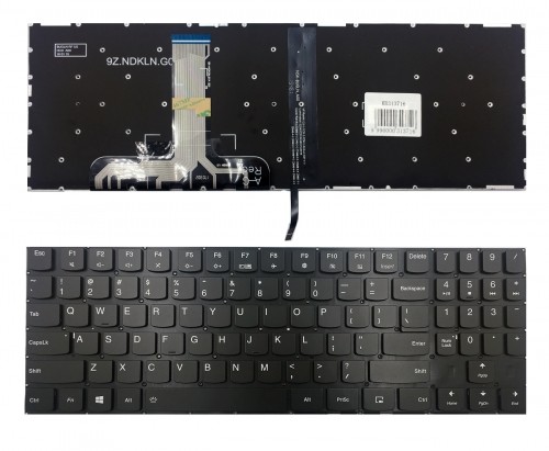 Keyboard Lenovo: Legion Y520, Y520-15Ikb, Y720-15Ikb, R720 R720-15Ikb with white backlight image 1