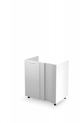 Halmar VENTO DK-80/82 corner sink cabinet, color: white / honey oak image 1