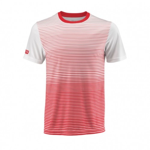 Wilson M T-SHIRT TEAM STRIPPED CREW image 1