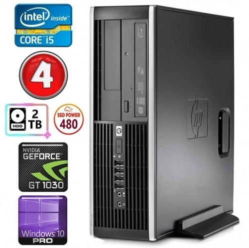 Hewlett-packard HP 8100 Elite SFF i5-750 4GB 480SSD+2TB GT1030 2GB DVD WIN10Pro image 1