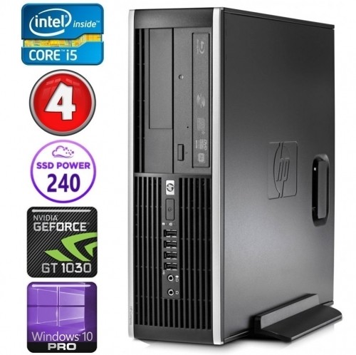 Hewlett-packard HP 8100 Elite SFF i5-750 4GB 240SSD GT1030 2GB DVD WIN10Pro image 1