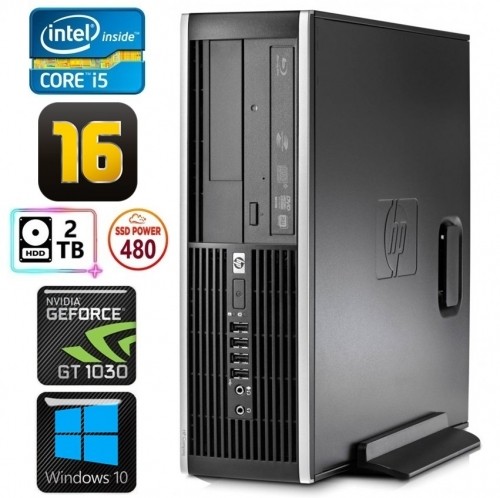 Hewlett-packard HP 8100 Elite SFF i5-750 16GB 480SSD+2TB GT1030 2GB DVD WIN10 image 1