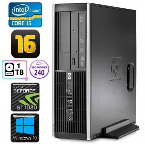 Hewlett-packard HP 8100 Elite SFF i5-750 16GB 240SSD+1TB GT1030 2GB DVD WIN10 image 1