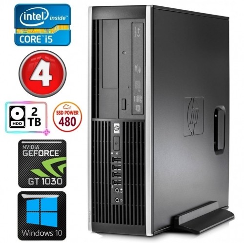 Hewlett-packard HP 8100 Elite SFF i5-750 4GB 480SSD+2TB GT1030 2GB DVD WIN10 image 1
