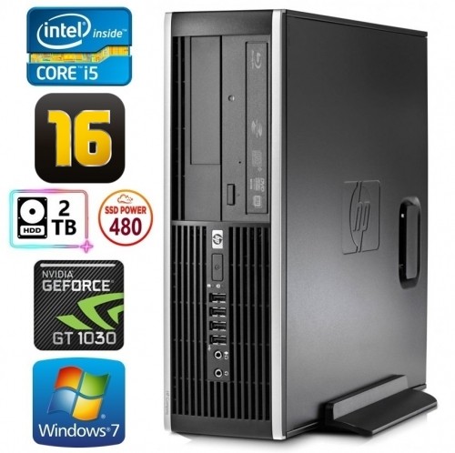 Hewlett-packard HP 8100 Elite SFF i5-750 16GB 480SSD+2TB GT1030 2GB DVD WIN7Pro image 1