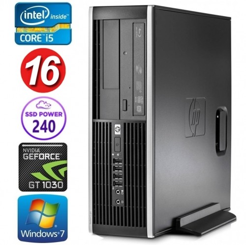 Hewlett-packard HP 8100 Elite SFF i5-750 16GB 240SSD GT1030 2GB DVD WIN7Pro image 1