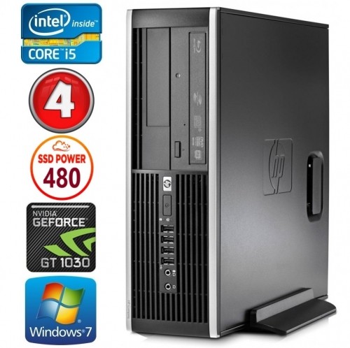 Hewlett-packard HP 8100 Elite SFF i5-750 4GB 480SSD GT1030 2GB DVD WIN7Pro image 1
