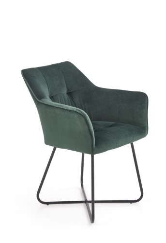 Halmar K377 chair, color: dark green image 1
