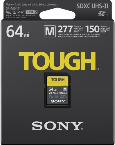 Sony карта памяти SDXC 64GB M Tough UHS-II C10 U3 V60 image 1