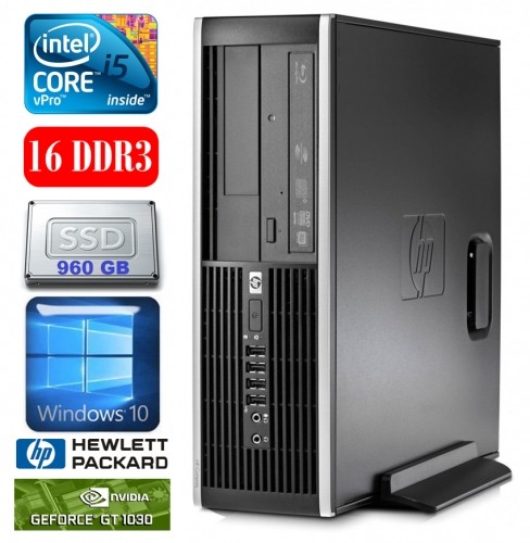 Hewlett-packard HP 8100 Elite SFF i5-650 16GB 960SSD GT1030 2GB DVD WIN10 image 1