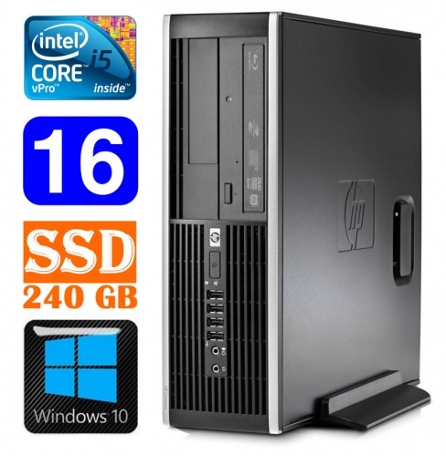 Hewlett-packard HP 8100 Elite SFF i5-650 16GB 240SSD DVD WIN10 image 1