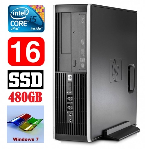 Hewlett-packard HP 8100 Elite SFF i5-650 16GB 480SSD DVD WIN7Pro image 1