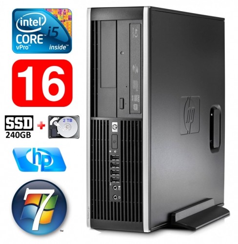 Hewlett-packard HP 8100 Elite SFF i5-650 16GB 240SSD+2TB DVD WIN7Pro image 1