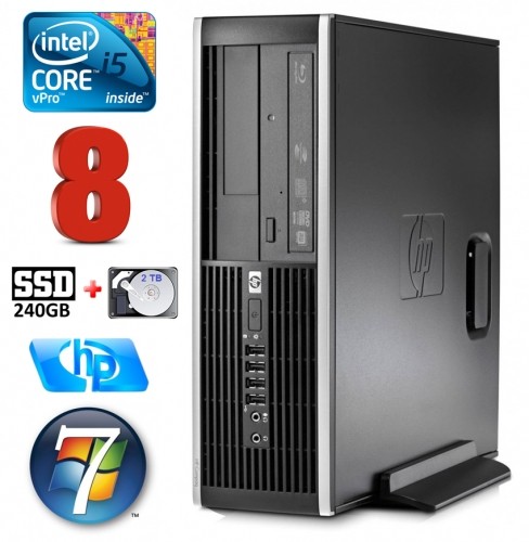 Hewlett-packard HP 8100 Elite SFF i5-650 8GB 240SSD+2TB DVD WIN7Pro image 1