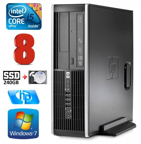 Hewlett-packard HP 8100 Elite SFF i5-650 8GB 240SSD+1TB DVD WIN7Pro image 1