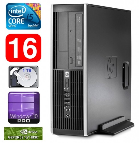 Hewlett-packard HP 8100 Elite SFF i5-650 16GB 1TB GT1030 2GB DVD WIN10Pro image 1