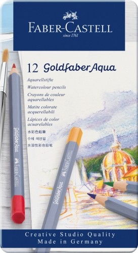 Акварельный карандаши Faber-Castell Goldfaber Aqua Creative Studio 12 - цветов image 1