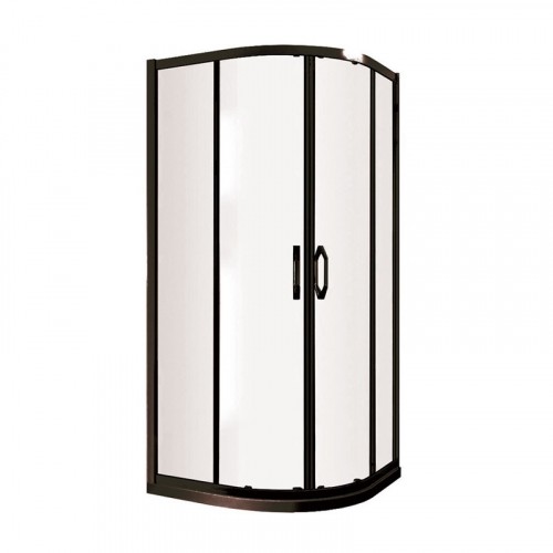 Dušas stūris bez palitkņa Vento Tivoli 900*900*1850, caursp.st., melnais profils, R550 image 1