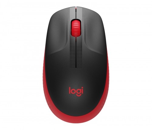 Logitech LOGI M190 Full-size wireless mouse RED image 1