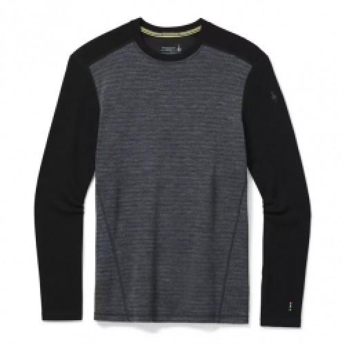 Smartwool Termo krekls MS Merino 250 Baselayer Pattern Crew XXL Medium Gray/Tick Stitch image 1