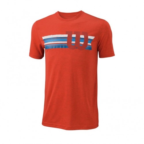 Wilson M T-SHIRT STRIPE TECH TEE image 1