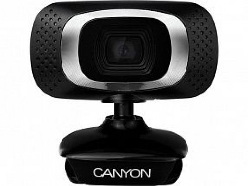Canyon CNE-CWC3N вебкамера 2 MP 1980 x 1080 пикселей USB 2.0 Черный, Серебристый image 1