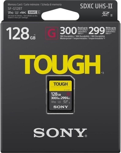 Sony memory card SDXC 128GB G Tough UHS-II U3 V90 image 1