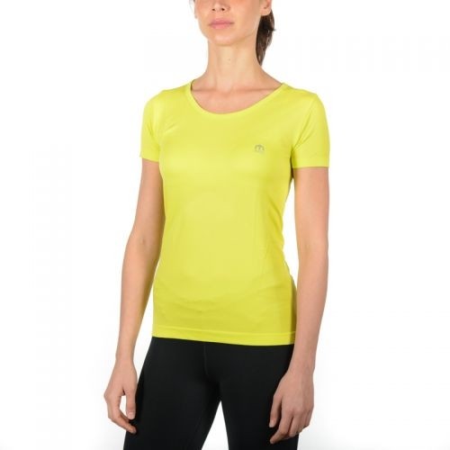 Mico Woman Half Sleeves R Neck Skintech Shirt / Dzeltena / M / L image 1